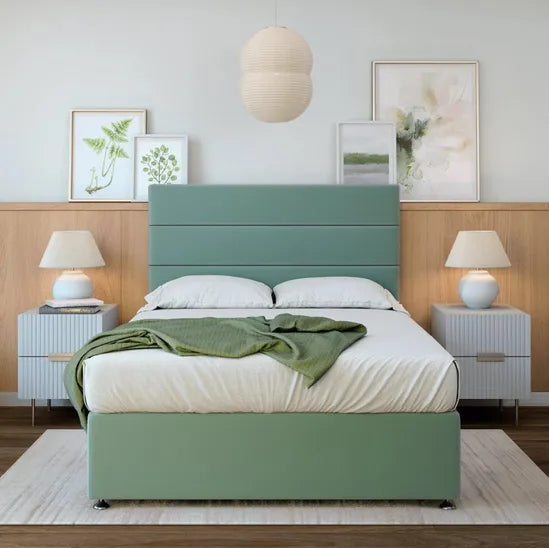 Bedmaster Tuscany Divan Bed Duck Egg Velvet-Better Bed Company