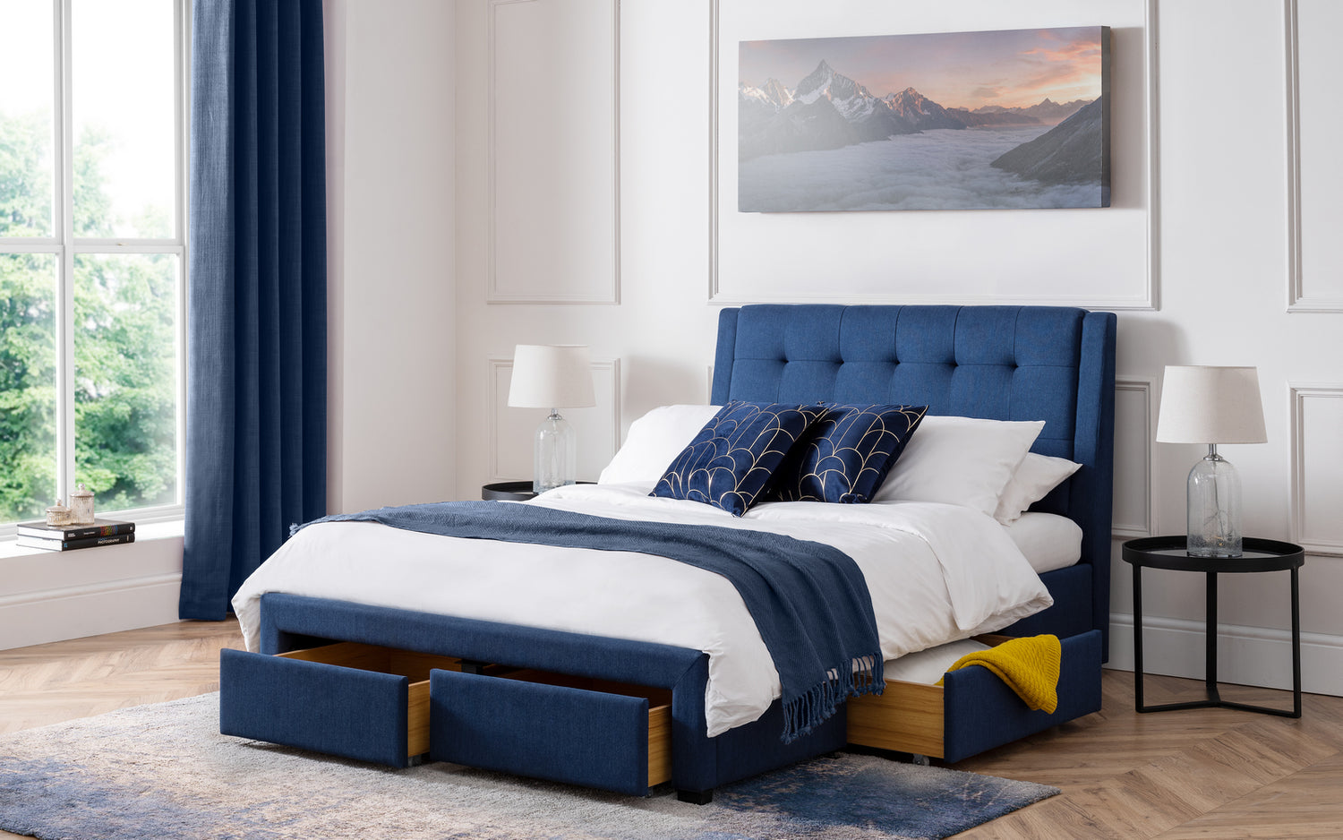 Topeka Draw Bed Blue-Better Bed Company