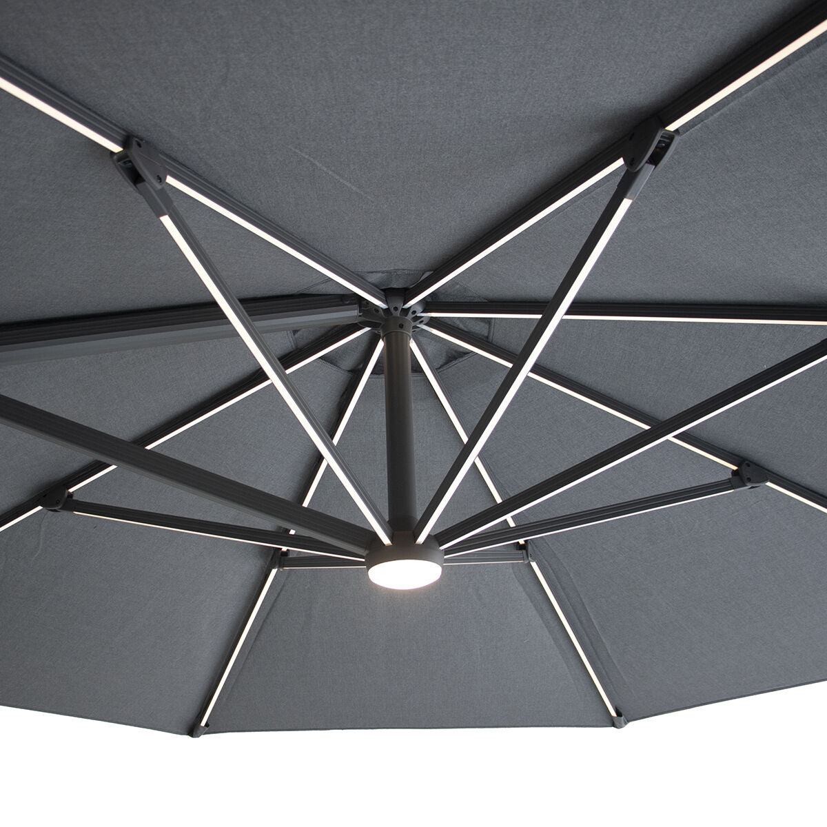 Maze Aramis Solar LED 3.5m Round Rotating Cantilever Parasol Light-Better Bed Company