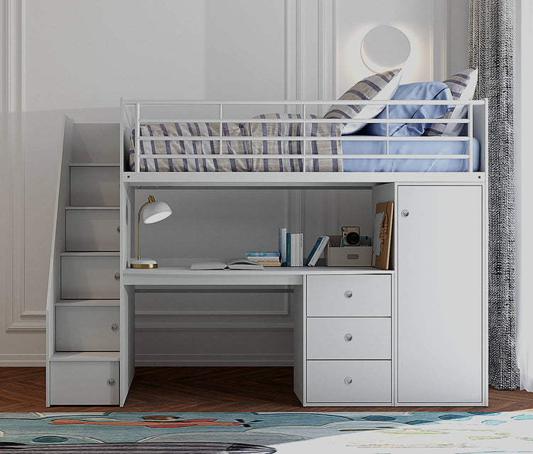 Flintshire Furniture Dakota High Sleeper Grey-Better Bed Company