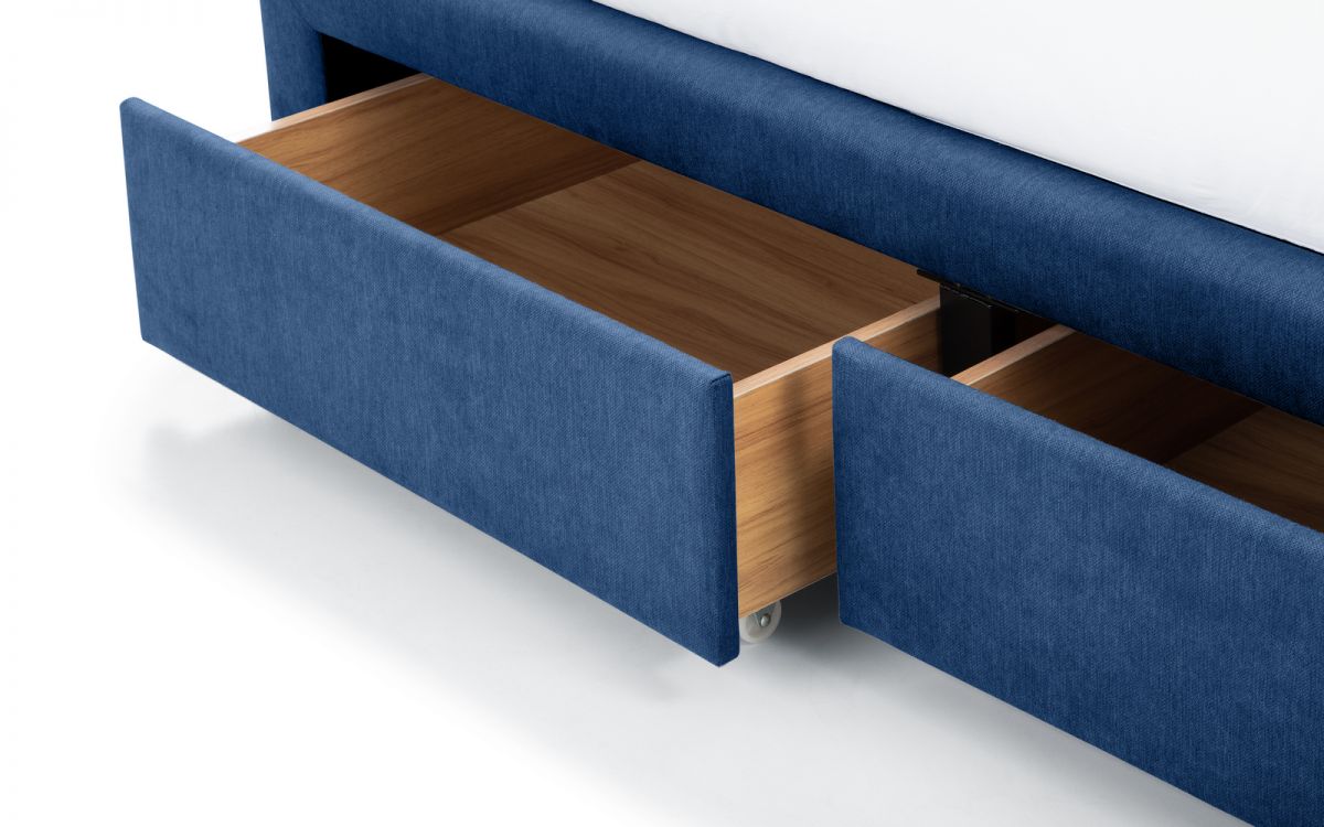 Topeka Draw Bed Blue Drawers-Better Bed Company