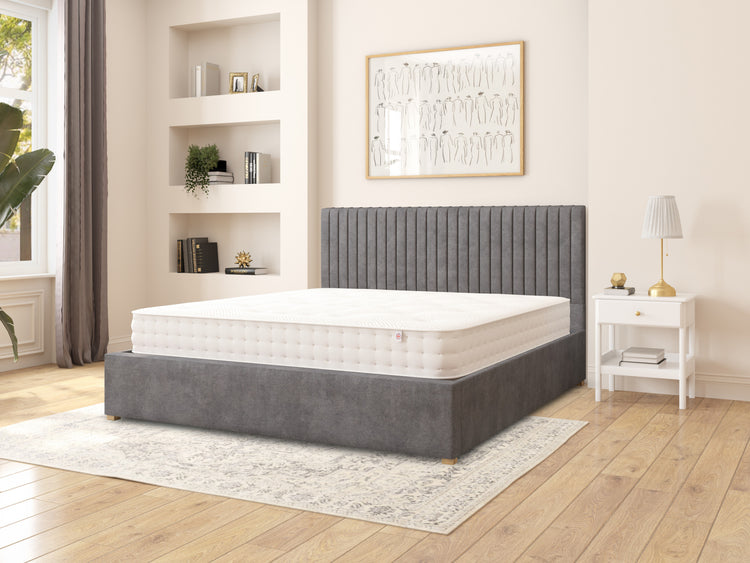 Aspire Grant Velvet Ottoman Bed