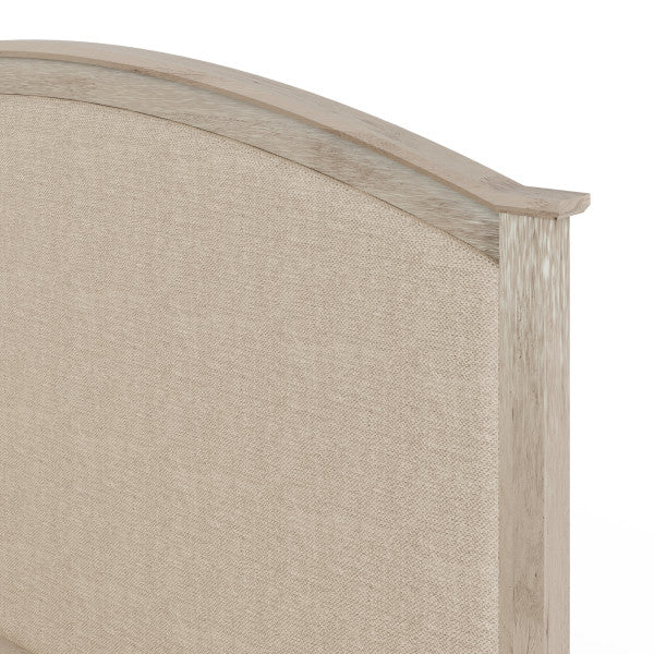 GFW Madrid Oak And Fabric Ottoman Bed Top Detail Of Headboard-Better Bed Company