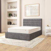 Switzer Velvet Ottoman Bed