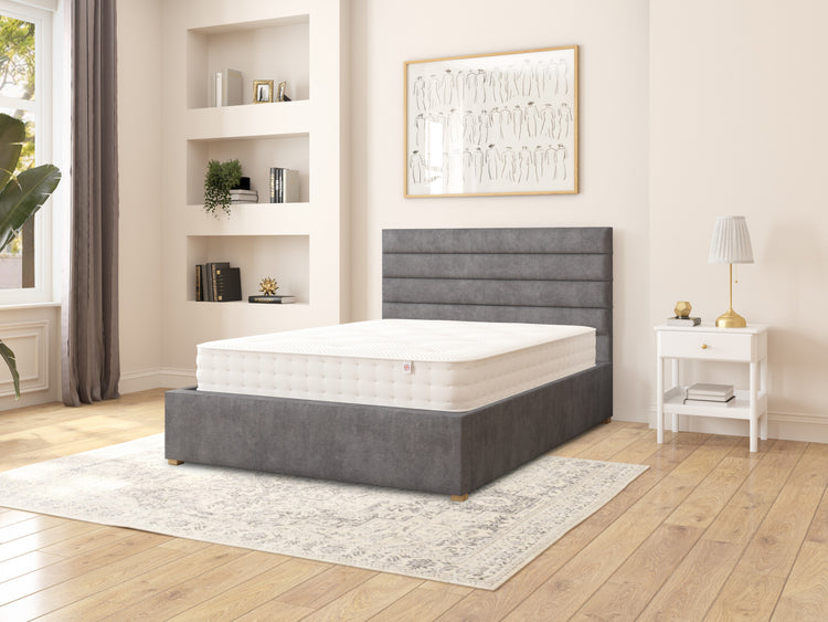 Switzer Velvet Ottoman Bed