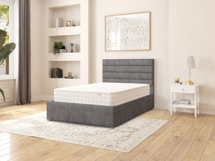 Switzer Velvet Ottoman Bed