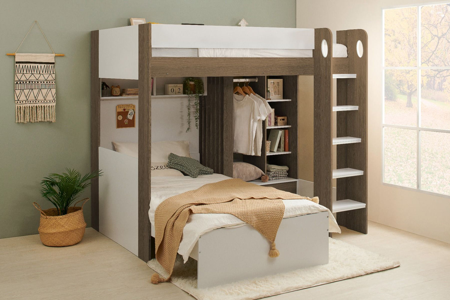 L shaped bunk beds for adults best sale