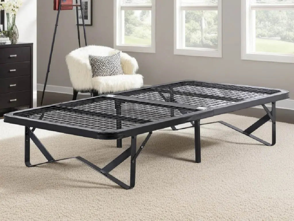 Wholesale Beds Fold Skid Bed Frame Black-Better Bed Company