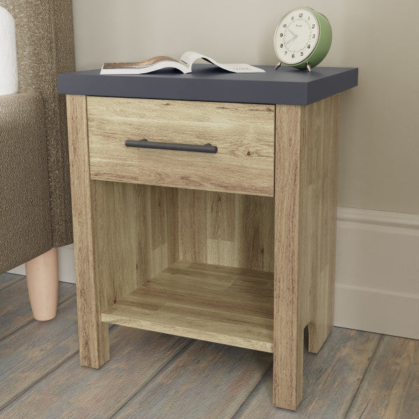 GFW Cascina 1 Drawer Bedside Table-Better Bed Company