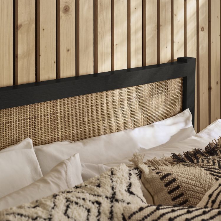 Julian Bowen Padstow Bed Frame Black Headboard-Better Bed Company