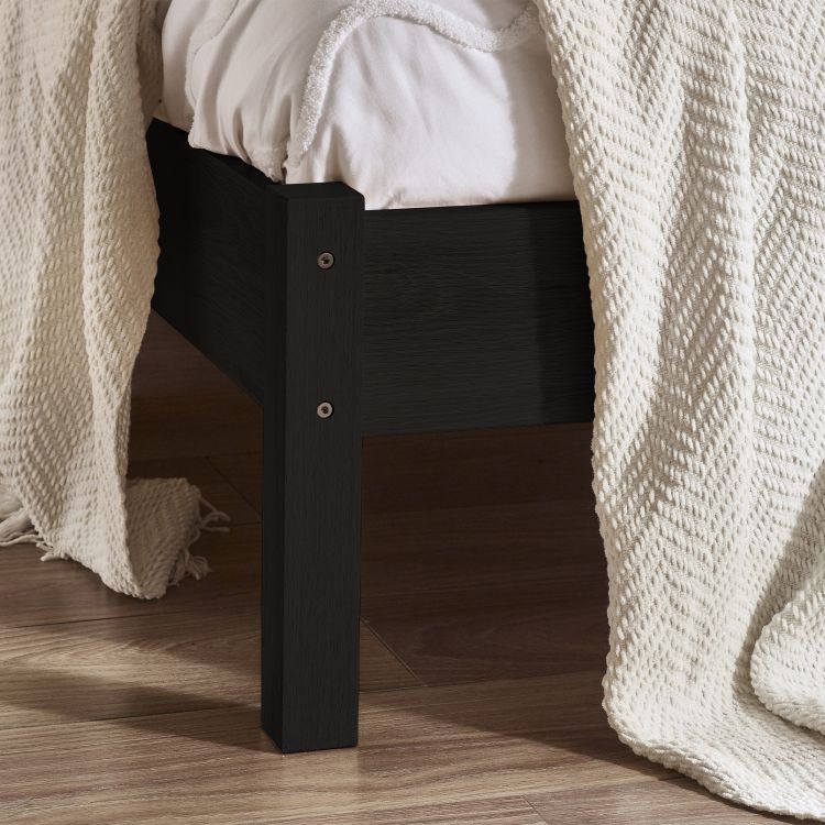 Julian Bowen Padstow Bed Frame Black Legs-Better Bed Company