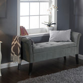 GFW Balmoral Window Seat Grey Chenille-Better Bed Company