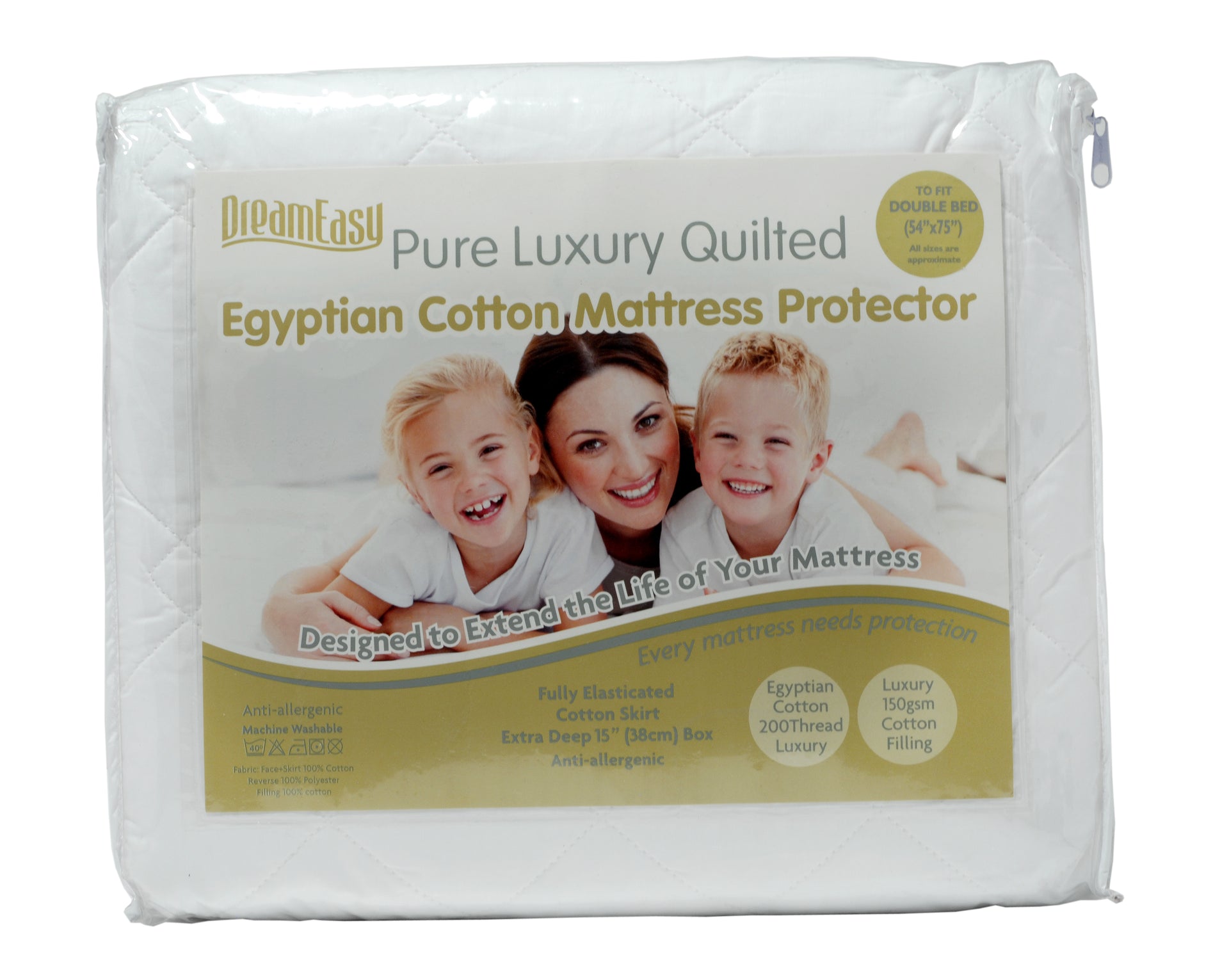 harwood textiles dream easy egyptian cotton mattress protector