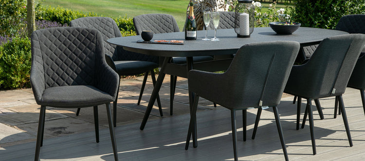 Maze Zest 8 Seat Oval Dining Set