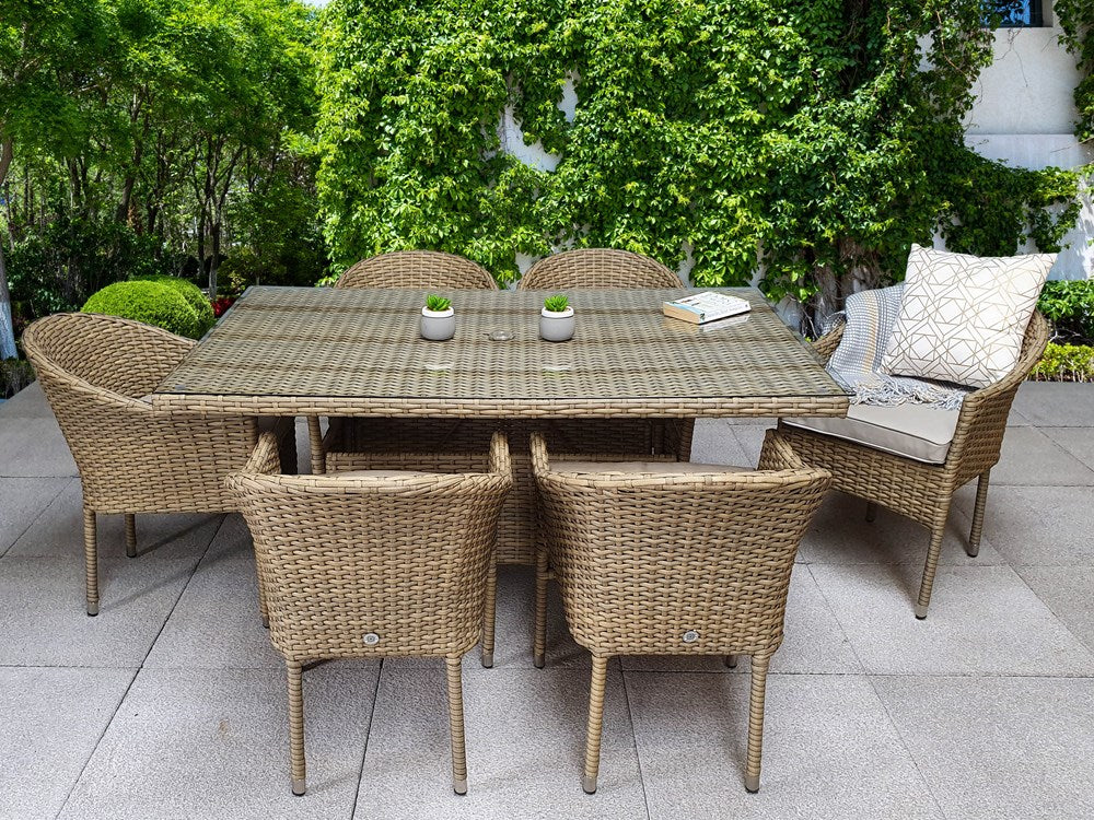 Signature Weave Darcey 6 Seat Rectangular Dining Set