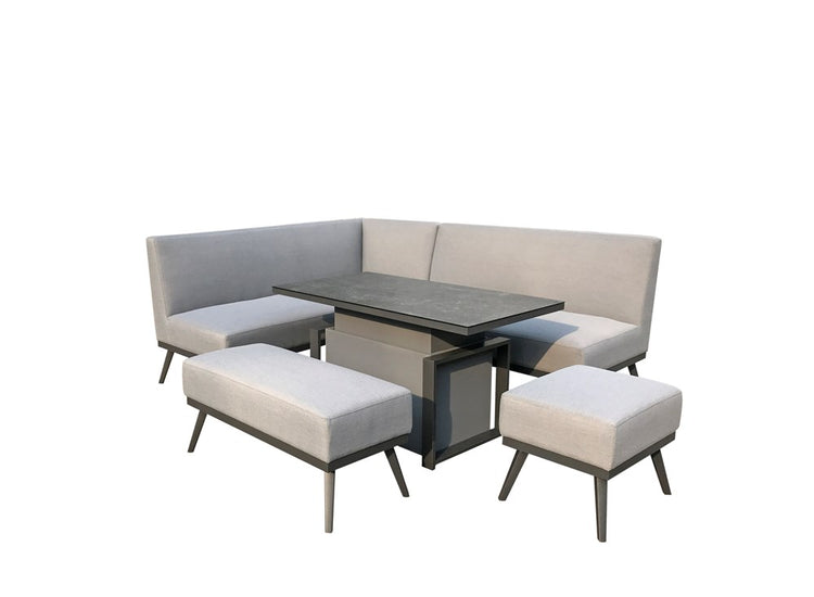 Signature Weave Kimmie Fabric Sofa Dining with Gas Lift Table-Better Bed Company 