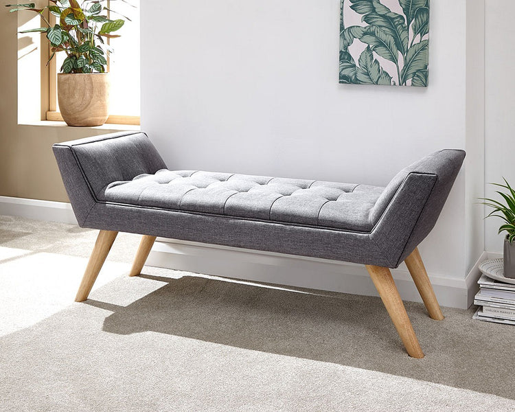 GFW Milan Upholstered Bench