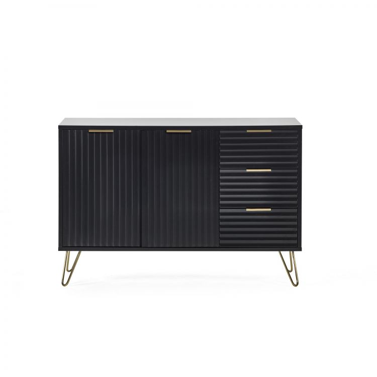 Julian Bowen Murano Large Sideboard - Matte Black