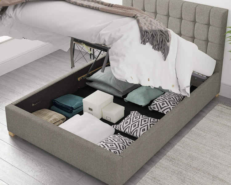 Better Cheshire Smokey Grey Ottoman Bed